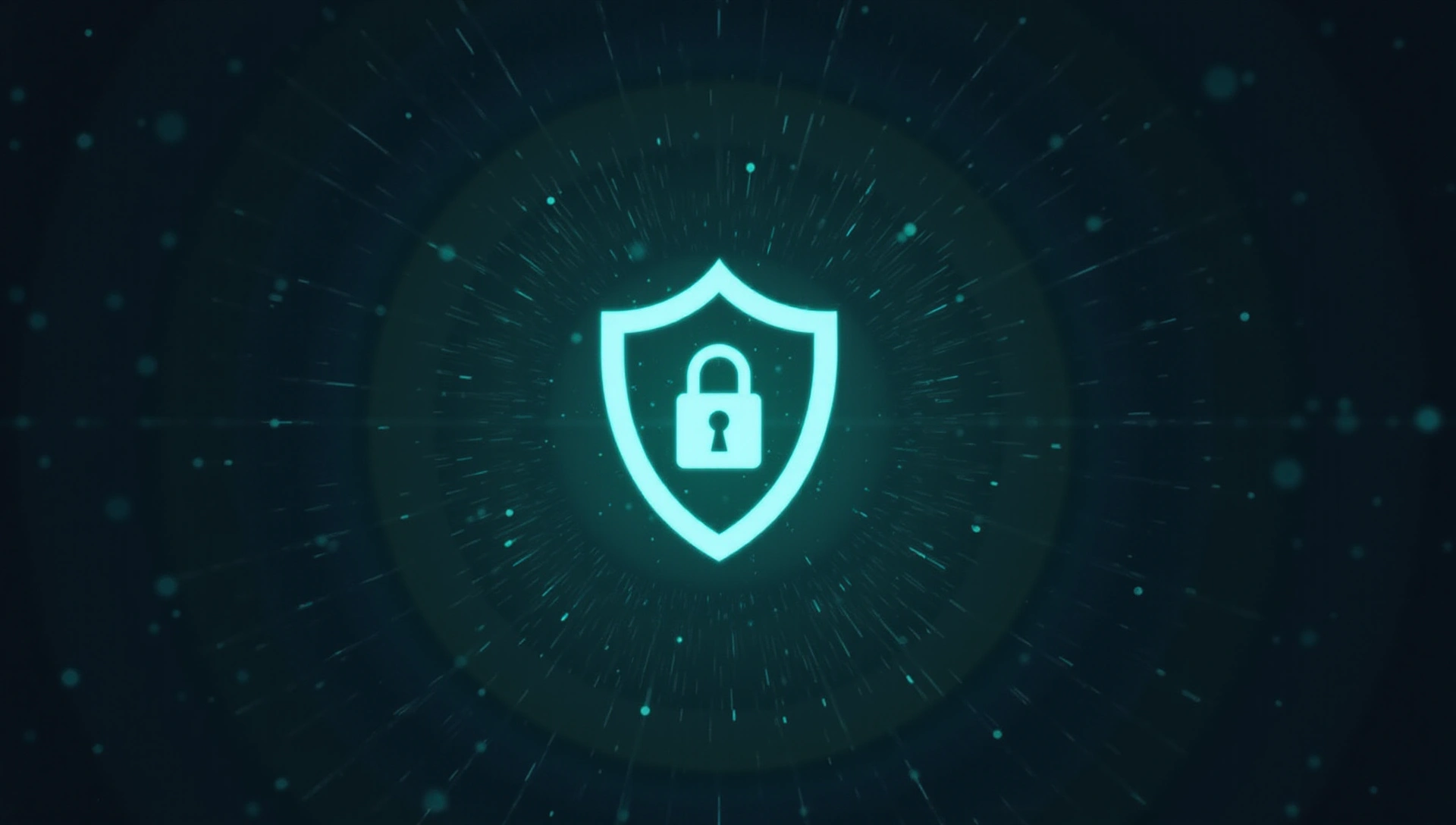 Stylized shield and lock icon representing data security and privacy